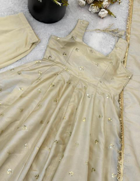 Women's Embroidered Anarkali Kurta Set with Dupatta