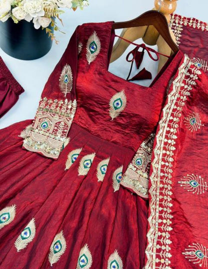 Premium Embroidered Anarkali Kurta Set with Dupatta