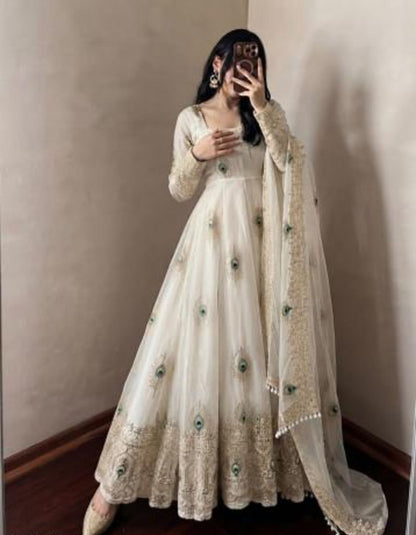 Premium Embroidered Anarkali Kurta Set with Dupatta