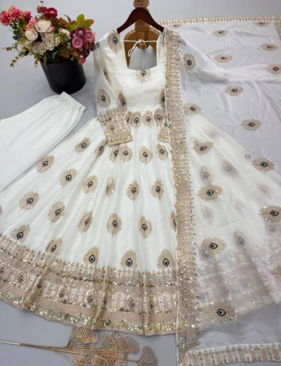 Premium Embroidered Anarkali Kurta Set with Dupatta