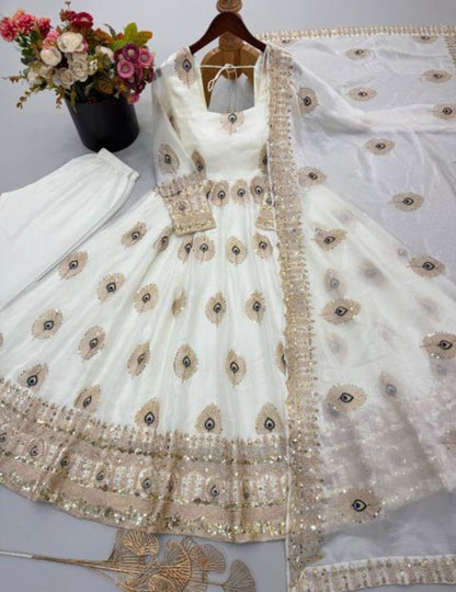Premium Embroidered Anarkali Kurta Set with Dupatta