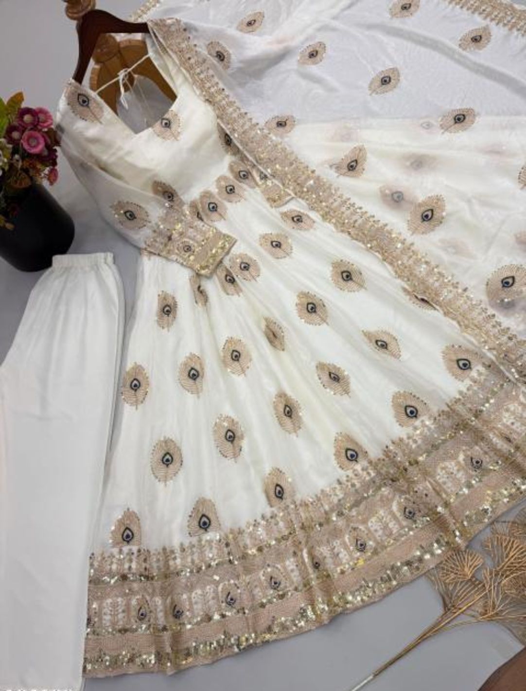 Premium Embroidered Anarkali Kurta Set with Dupatta