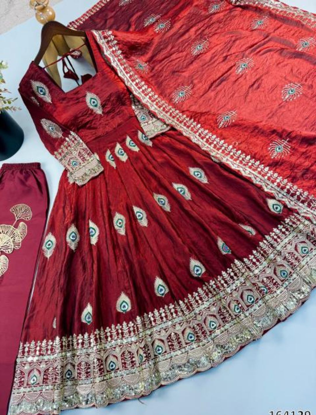 Premium Embroidered Anarkali Kurta Set with Dupatta