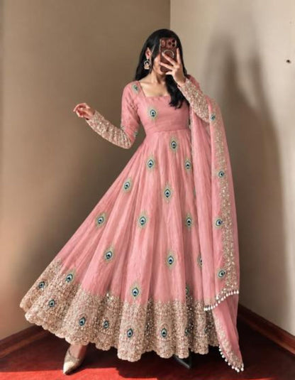 Premium Embroidered Anarkali Kurta Set with Dupatta