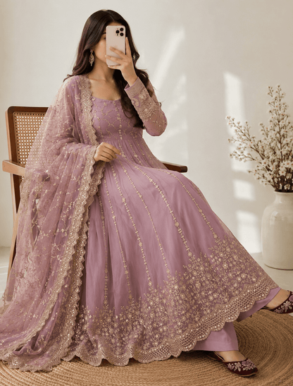 Women’s Premium Embroidered Anarkali Suit Set
