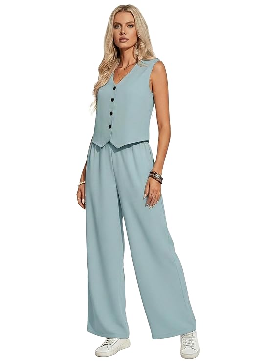 Tailored Sleeveless Co-Ord Set for Women | Premium Cotton Co-Ord