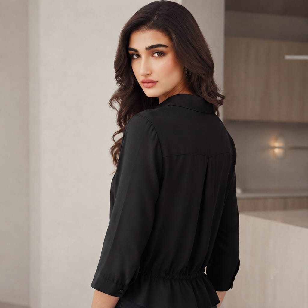 Tie-Waist Premium Shirt