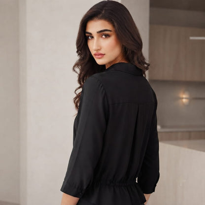 Tie-Waist Premium Shirt