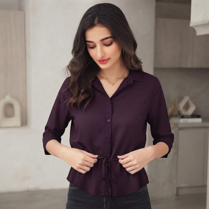 Tie-Waist Premium Shirt